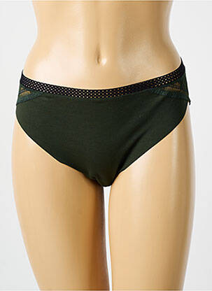 Culotte stretch vert LOU femme