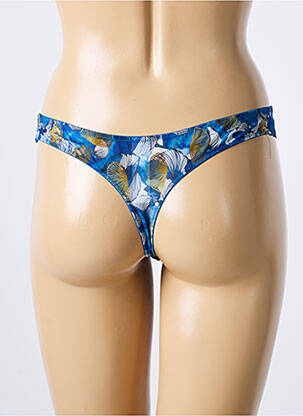 String stretch bleu LOU femme