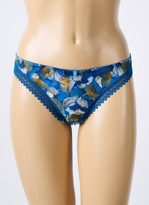 String bleu LOU pour femme