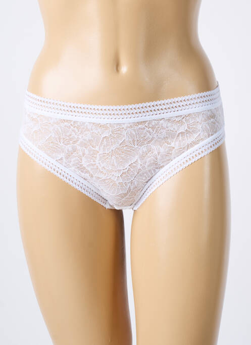 Tanga blanc LOU pour femme