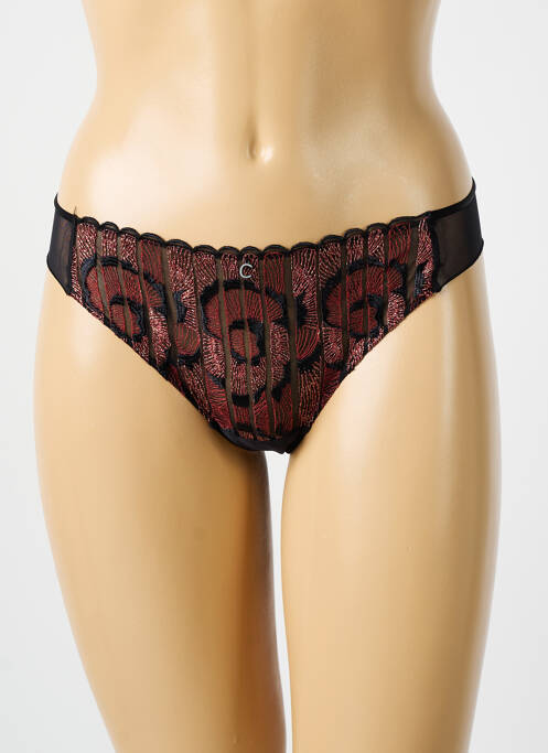 Tanga noir CHANTELLE pour femme