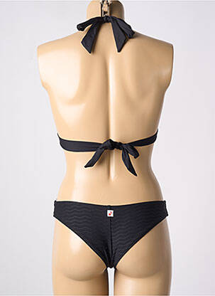 Maillot de bain 2 pièces stretch haut triangles noir CHERRY BEACH femme