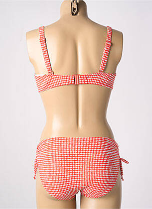 Maillot de bain 2 pièces stretch haut soutien-gorge emboitant rouge SUNFLAIR femme