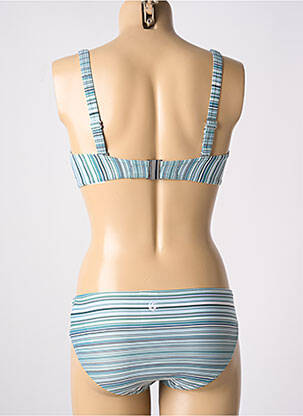 Maillot de bain 2 pièces stretch haut soutien-gorge balconnet vert OLYMPIA femme