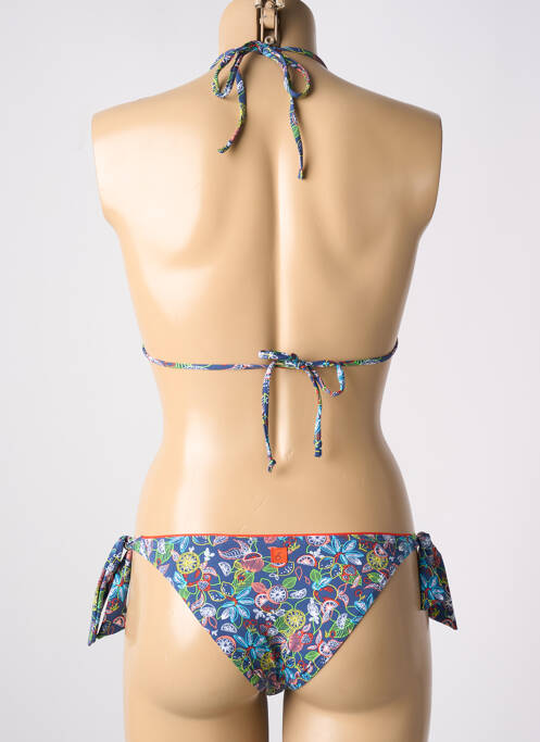 Maillot de bain 2 pièces bleu CHERRY BEACH pour femme