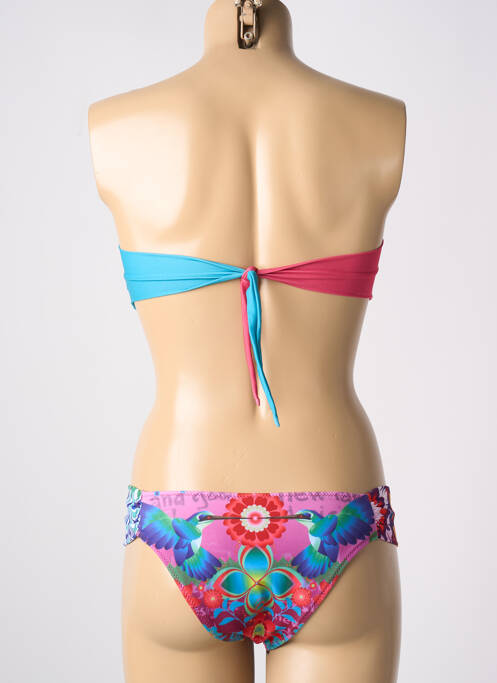 Maillot de bain 2 pièces bleu DESIGUAL pour femme