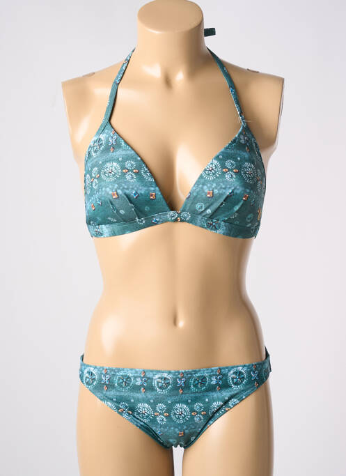 Maillot de bain 2 pièces vert OLYMPIA pour femme