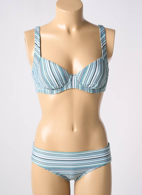 Maillot de bain 2 pièces vert OLYMPIA pour femme