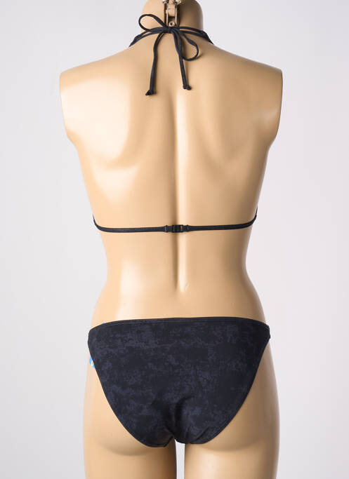 Maillot de bain 2 pièces stretch haut triangles noir OLYMPIA femme