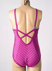 Maillot de bain 1 pièce violet GEMMA pour femme seconde vue