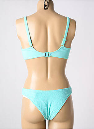 Maillot de bain 2 pièces stretch haut triangles bleu FREYA femme