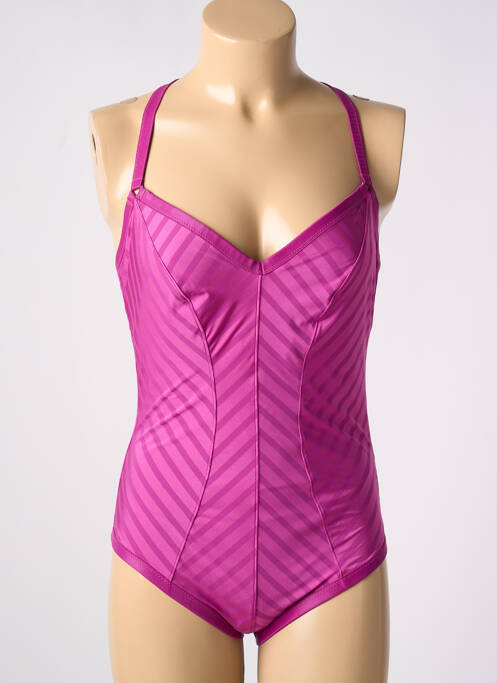 Maillot de bain 1 pièce violet GEMMA pour femme