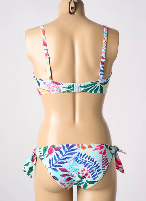 Maillot de bain 2 pièces bleu PASSIONATA pour femme