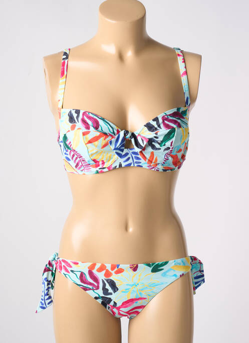 Maillot de bain 2 pièces bleu PASSIONATA pour femme