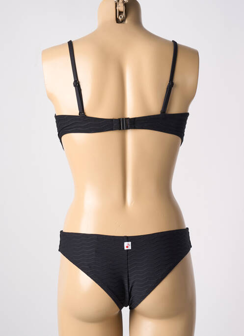 Maillot de bain 2 pièces haut bandeau haut bandeau noir CHERRY BEACH femme