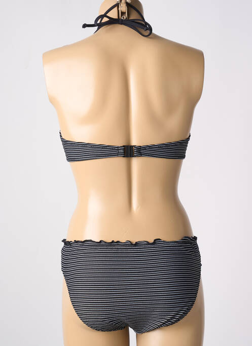 Maillot de bain 2 pièces stretch haut triangles noir FREYA femme