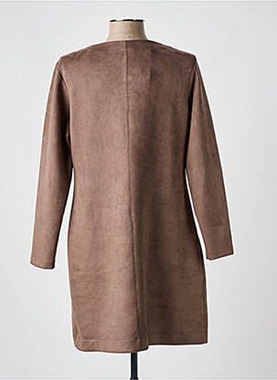 Robe courte manches longues manches longues marron SISTTER femme