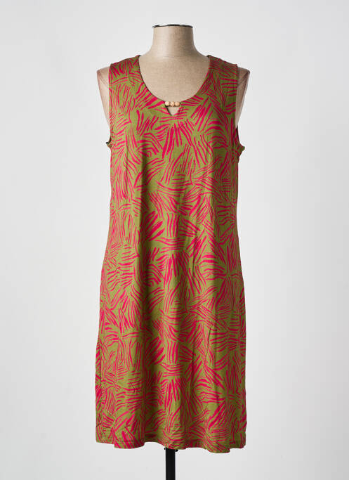 Robe longue vert SENORETTA pour femme