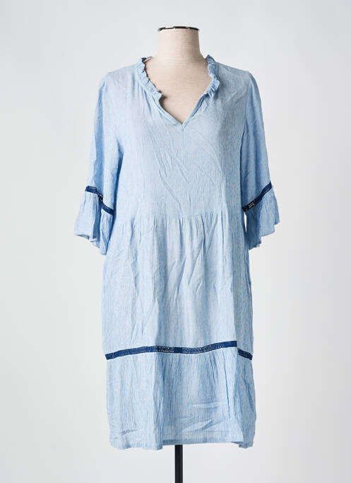 Robe mi-longue bleu SENORETTA pour femme