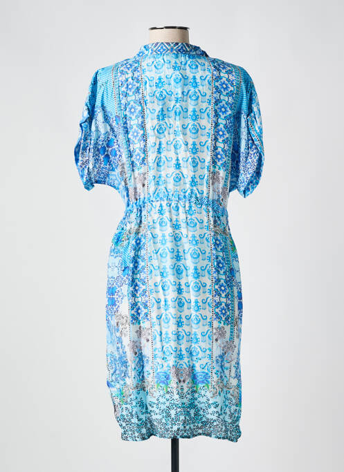 Robe mi-longue bleu VANIA pour femme