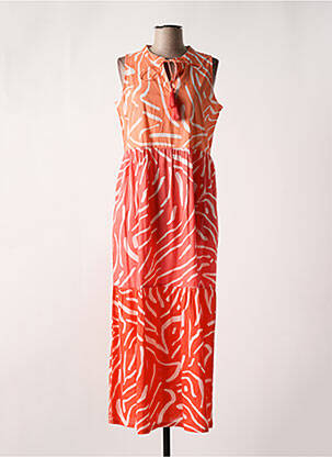 Robe de plage sans manche orange SENORETTA femme