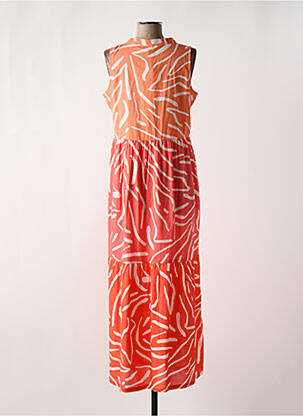 Robe de plage sans manche orange SENORETTA femme
