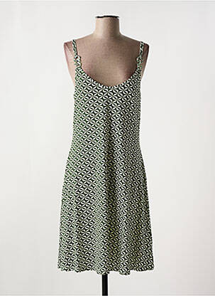 Robe de plage coupe cintrée vert JANIRA femme