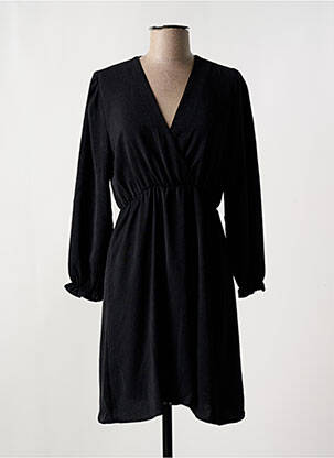 Robe courte manches longues manches longues noir LILI & LALA femme