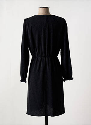 Robe courte manches longues manches longues noir LILI & LALA femme
