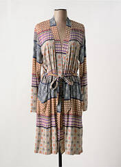 Robe de chambre orange CHERIE LINE pour femme seconde vue