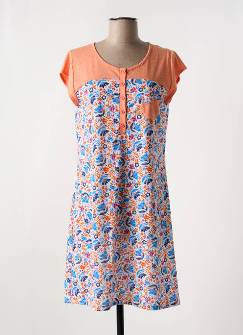 Chemise de nuit orange MASSANA pour femme
