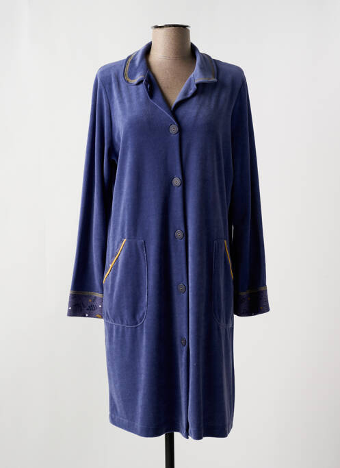 Robe de chambre bleu MASSANA pour femme