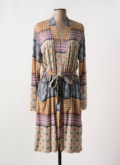 Robe de chambre orange CHERIE LINE pour femme