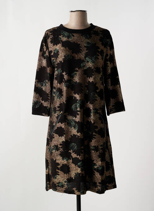 Robe mi-longue noir VEGAS pour femme
