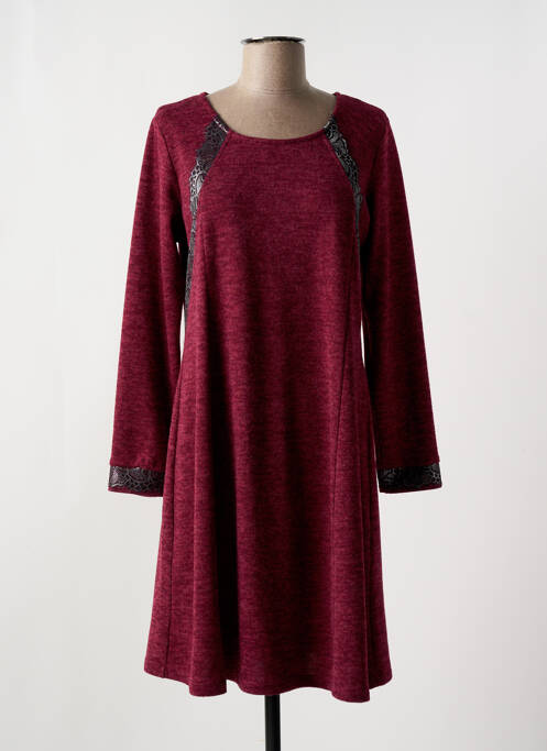 Robe mi-longue rouge BARANDI pour femme