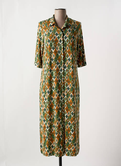 Robe mi-longue vert BARANDI pour femme