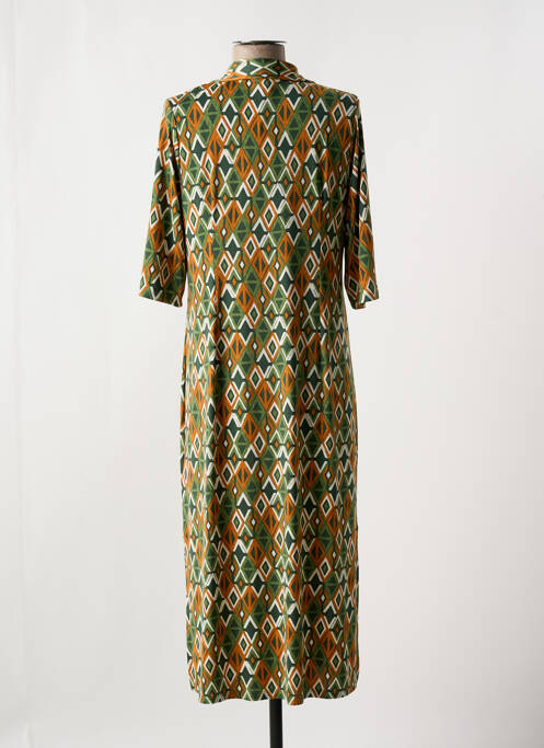 Robe mi-longue vert BARANDI pour femme