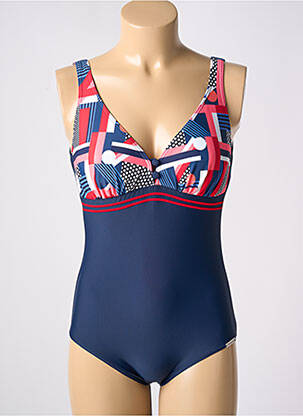 Maillot de bain 1 pièce bleu SUNMAN pour femme