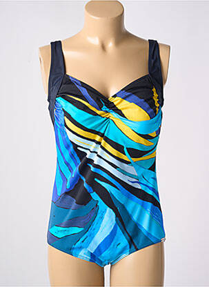 Maillot de bain 1 pièce bleu SUNMAN pour femme