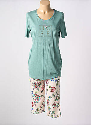 Pyjama manches courtes vert RINGELLA femme