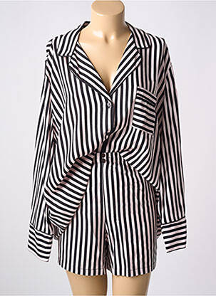 Pyjama coupe droite noir ARUELLE femme