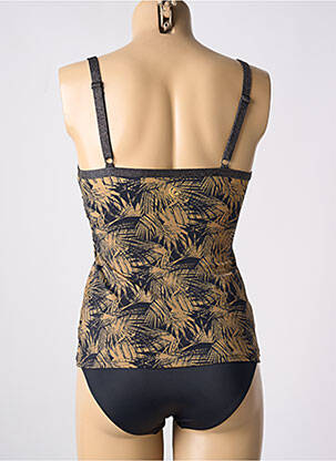 Tankini imprimé tie and dye noir OLYMPIA femme
