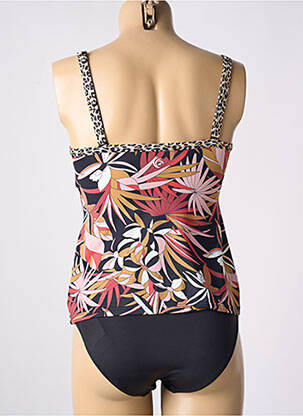 Tankini imprimé tie and dye noir OLYMPIA femme