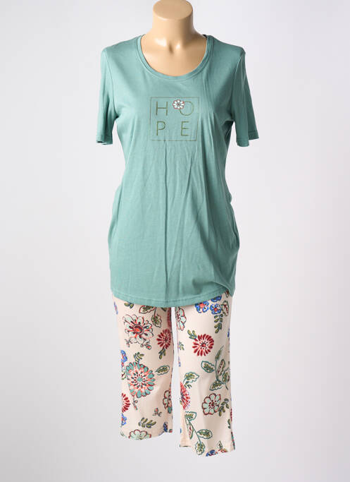 Pyjama manches courtes vert RINGELLA femme