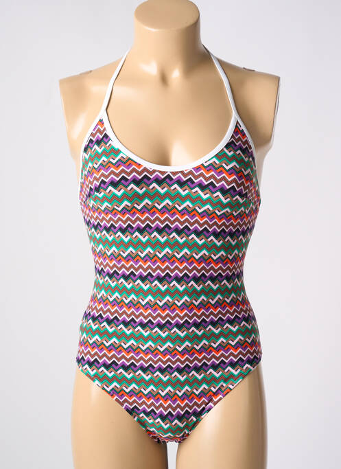 Maillot de bain 1 pièce imprimé fantaisie blanc PASSIONATA femme