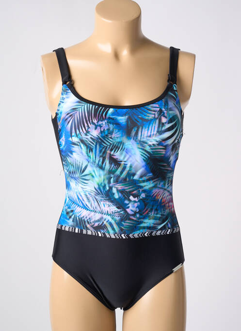 Maillot de bain 1 pièce stretch haut soutien-gorge moulé bleu SUNMARIN femme