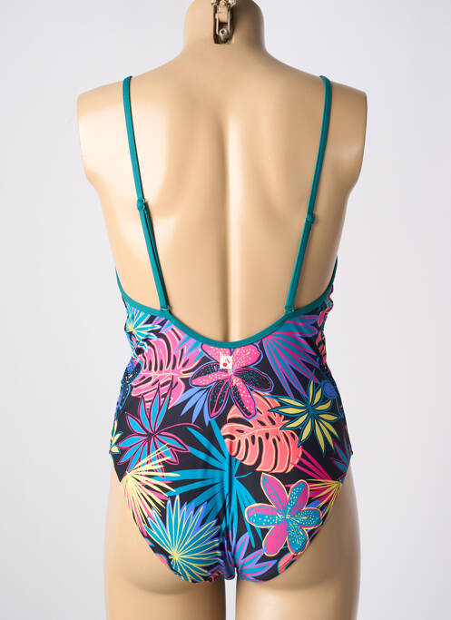 Maillot de bain 1 pièce stretch haut triangles bleu CHERRY BEACH femme