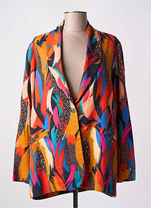 Blazer manches longues orange FRANCK ANNA femme