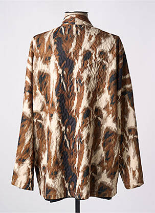 Veste casual coupe droite marron EMA BLUE'S femme