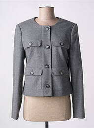 Veste chic col rond gris BETTY BARCLAY femme